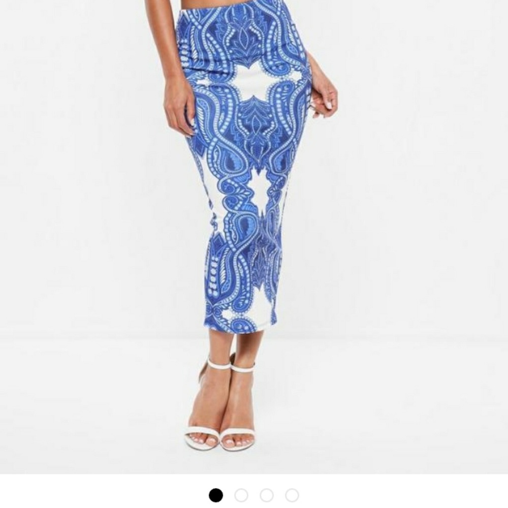 NWT Porcelain Midi Skirt